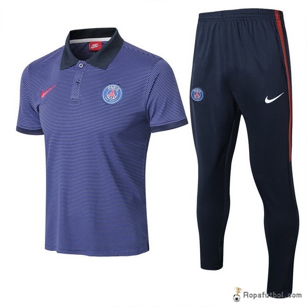 Polo Paris Saint Germain Conjunto Completo 2017/18 Azul